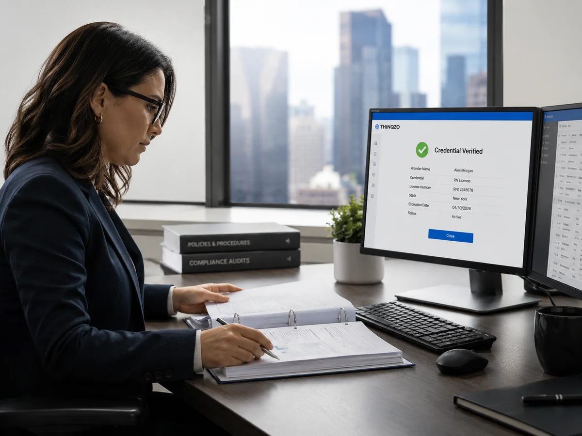 Compliance training program producing audit-ready, tamper-evident credentials.